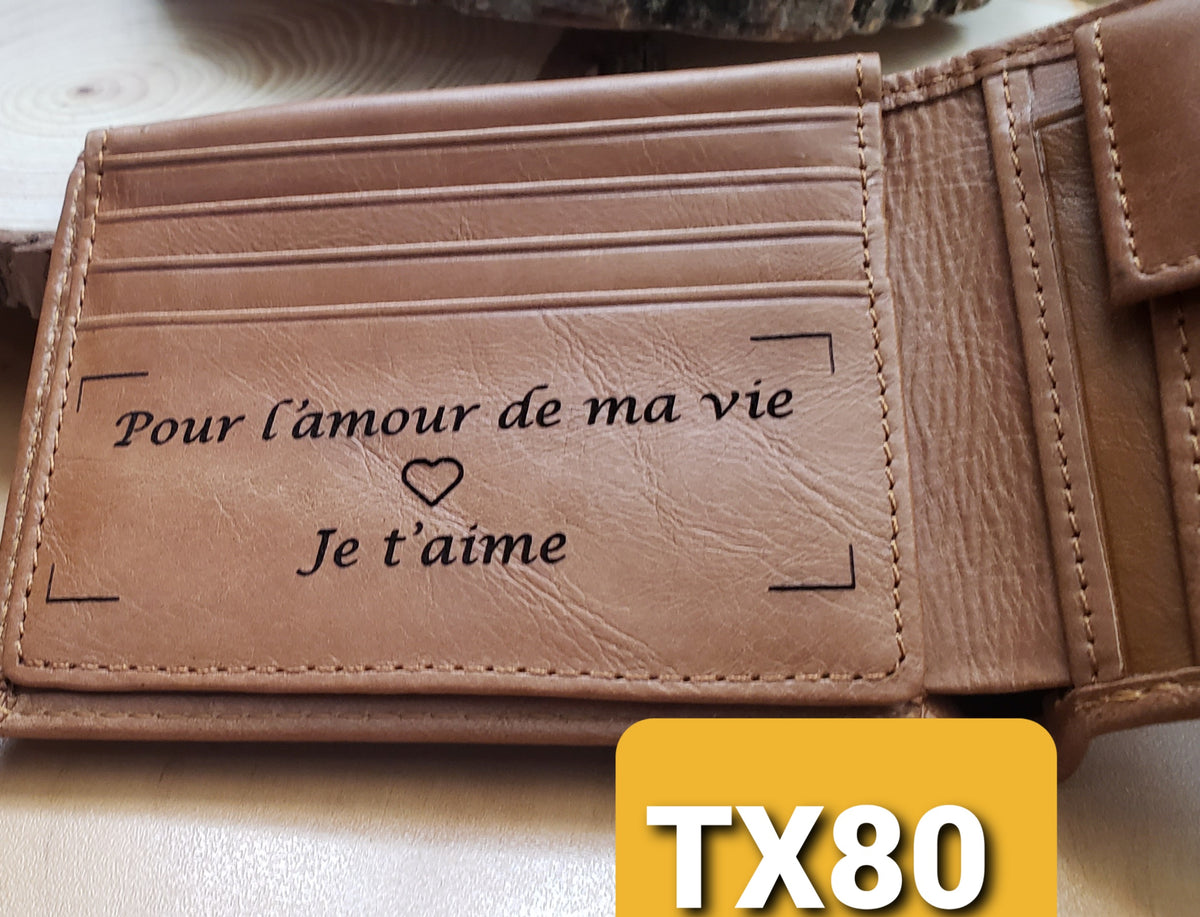 Portefeuille en cuir ANC