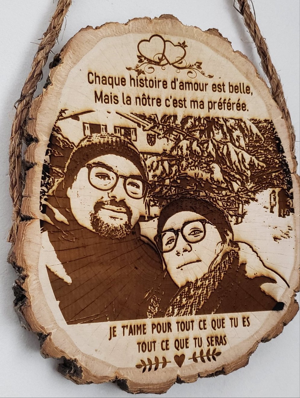 Rondin personnalisé