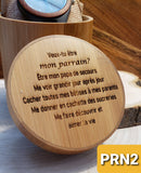 Boite en bambou personnalisée