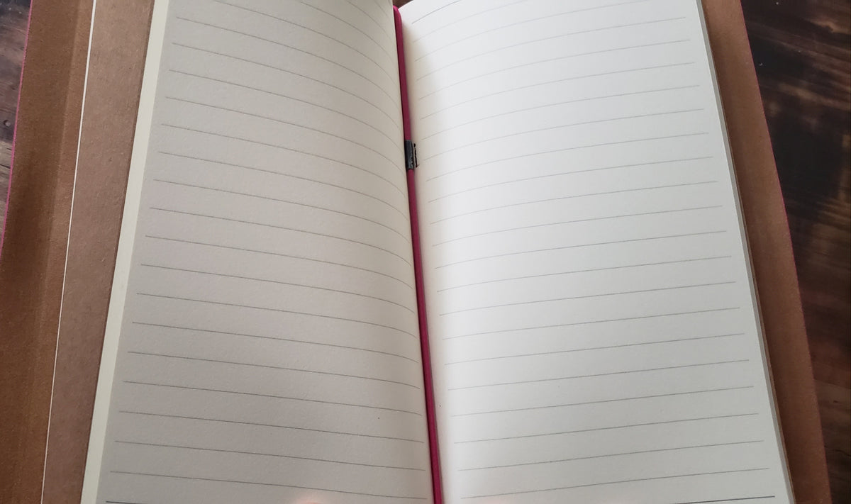 Bloc note en simili cuir