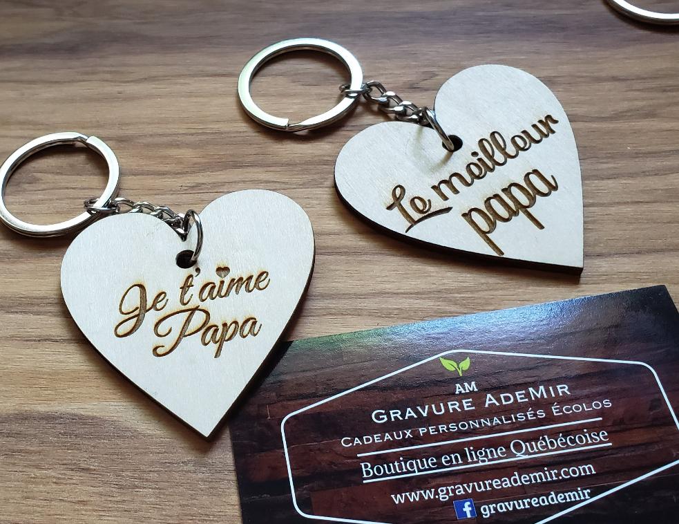 Porte clé en bois