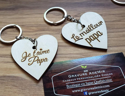 Porte clé en bois