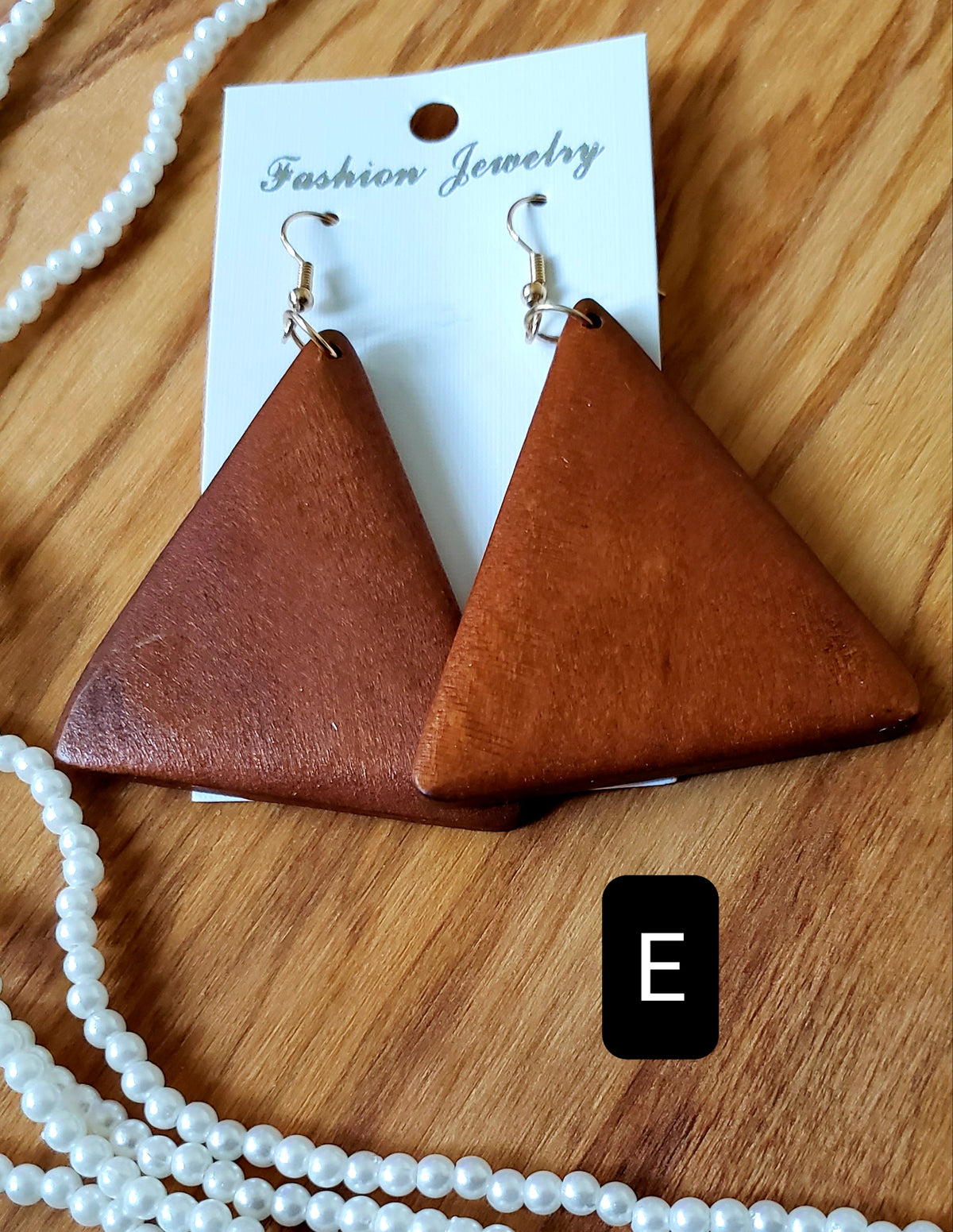 Boucles d'oreilles en bois