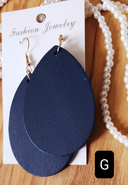 Boucles d'oreilles en bois