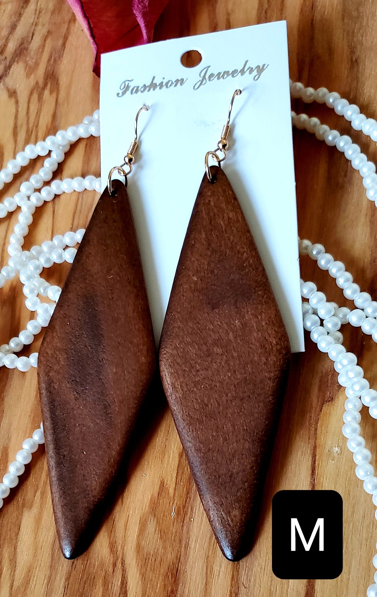 Boucles d'oreilles en bois