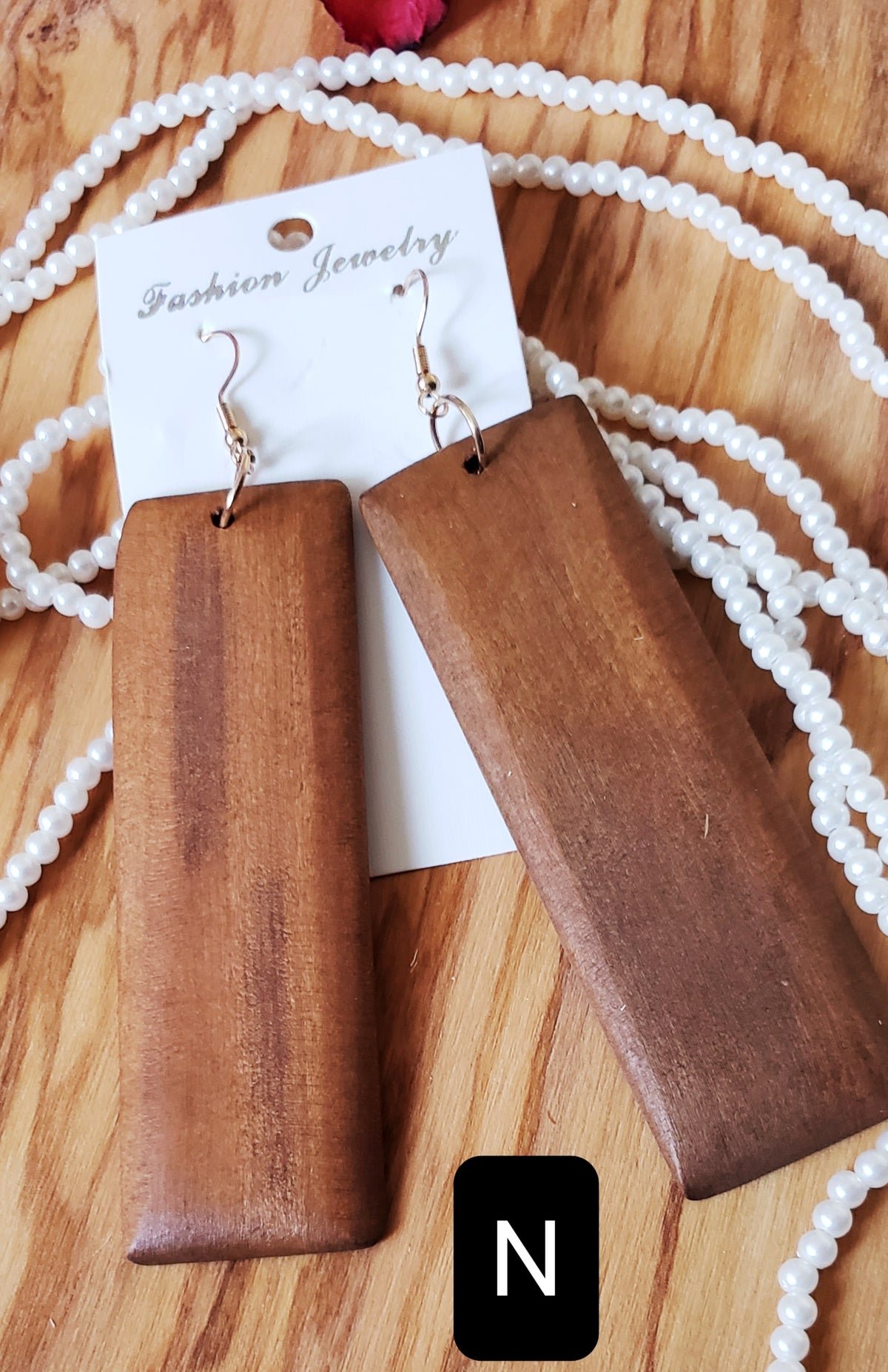 Boucles d'oreilles en bois