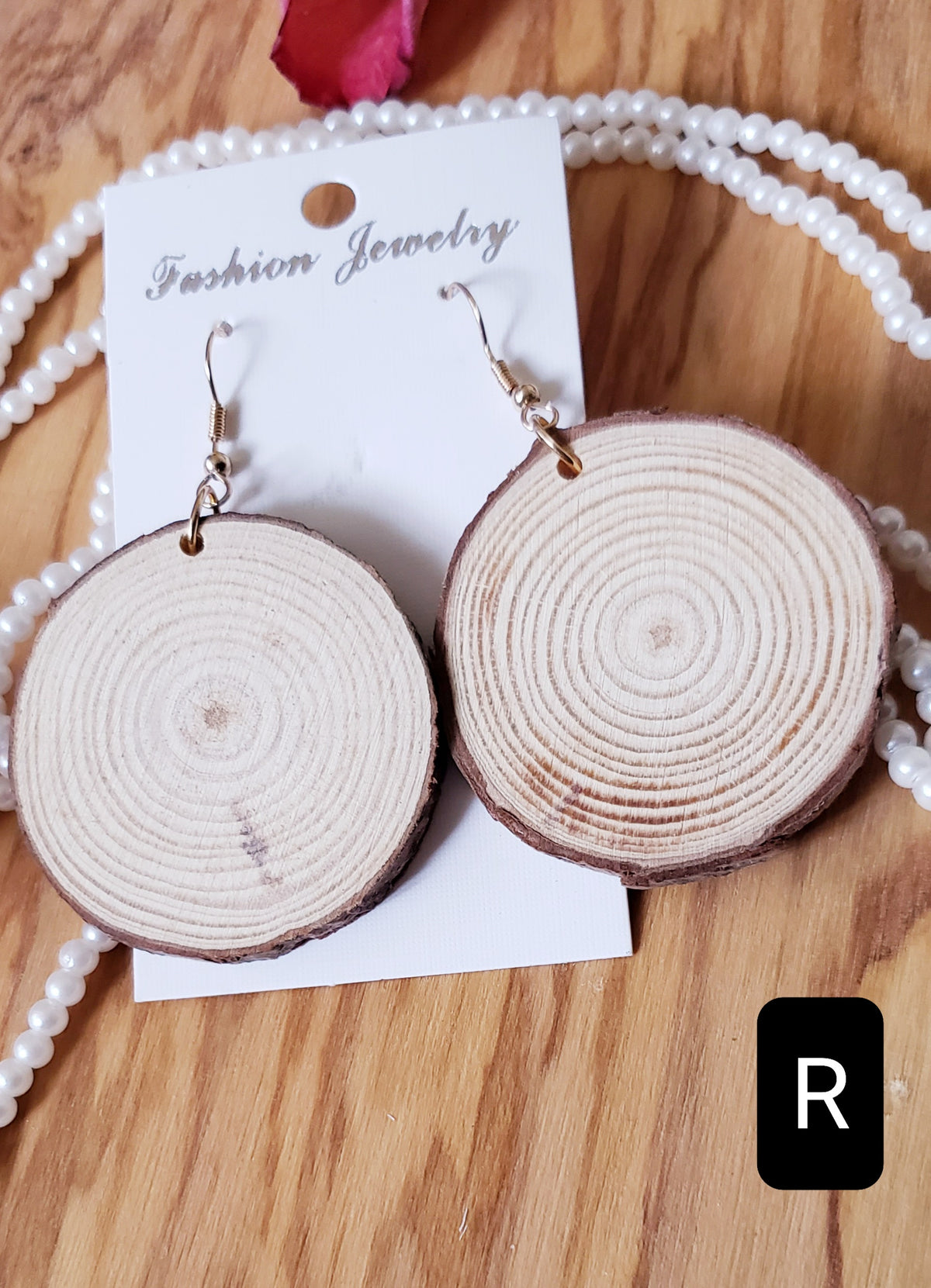 Boucles d'oreilles en bois