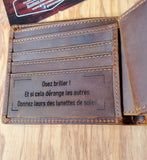 PORTEFEUILLE CUIR CRAZY HORSE (RFID)