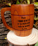 Tasse en bois (grande)