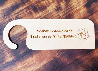 Accroche porte en bois