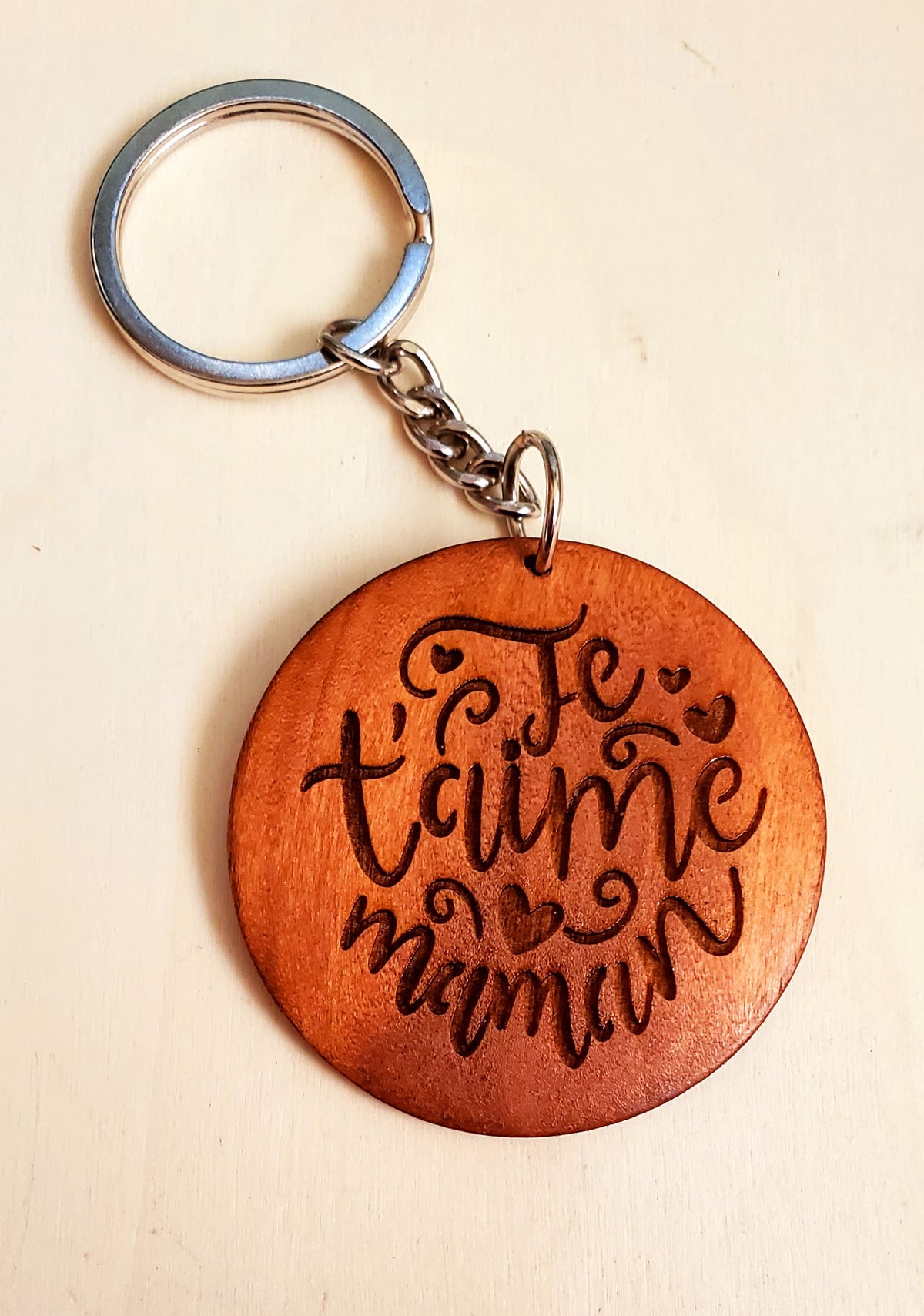 Porte clé en bois