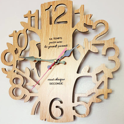Horloge en bois