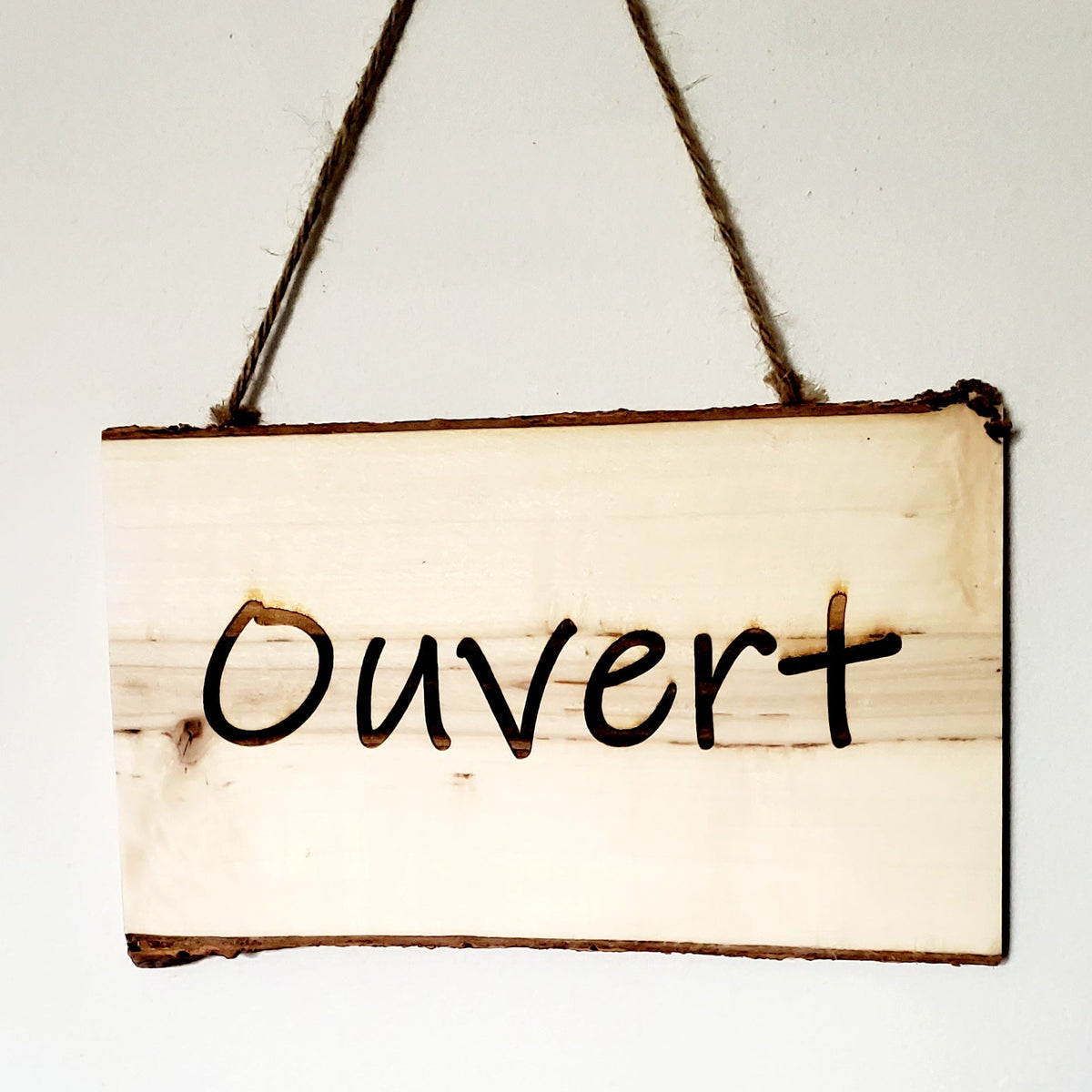 Plaque de bois personnalisée