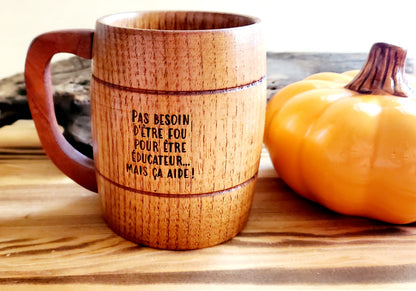 Tasse en bois (grande)