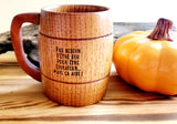 Tasse en bois (grande)