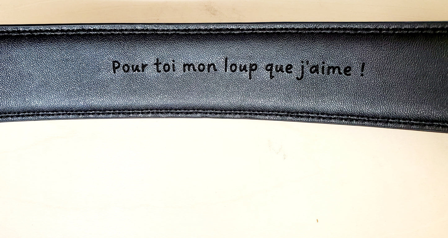 Ceinture en cuir homme