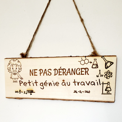 Plaque de bois personnalisée
