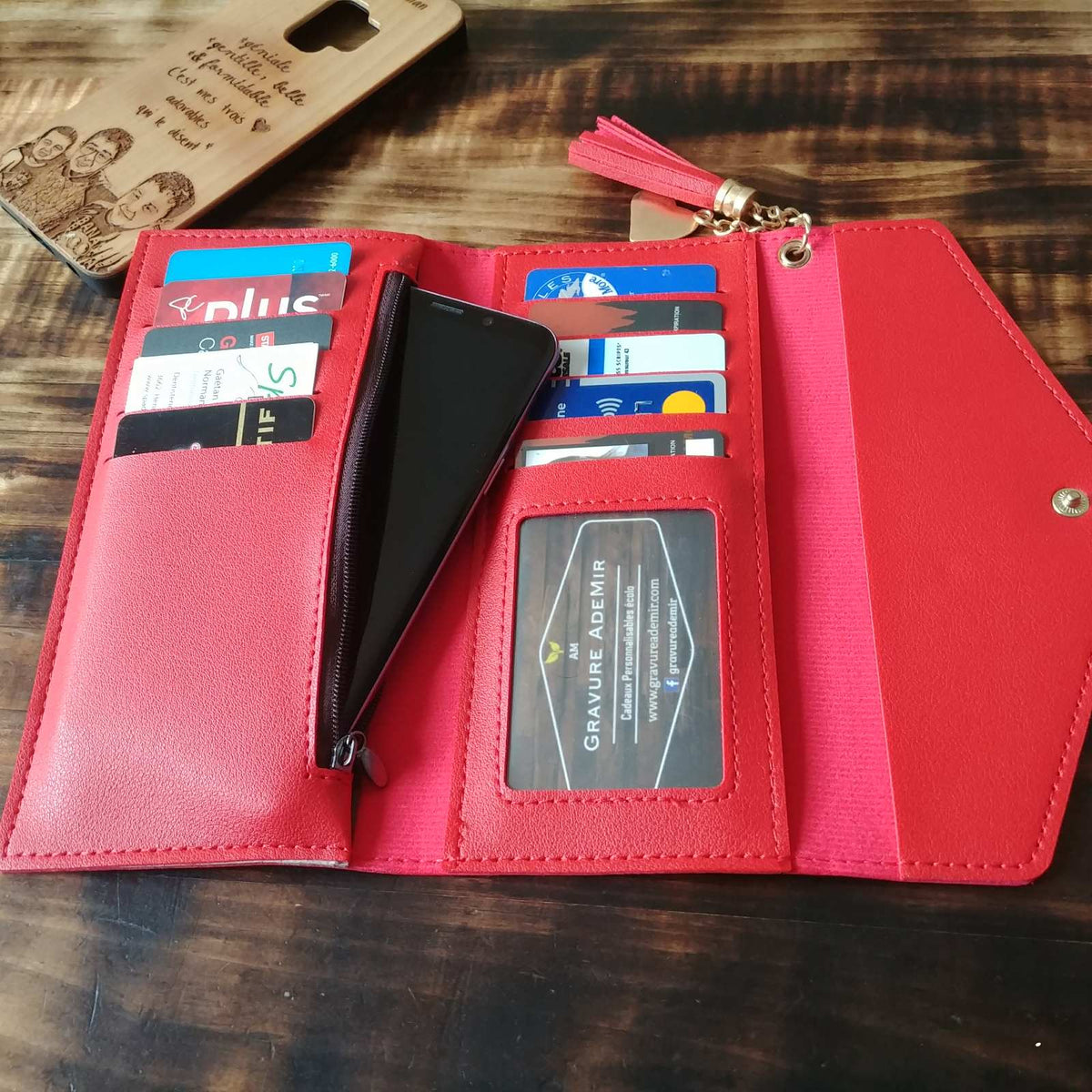 Portefeuille simili cuir pour femme